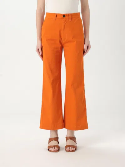 Polo Ralph Lauren Girls Orange Cotton Wide-leg Joggers In Orange