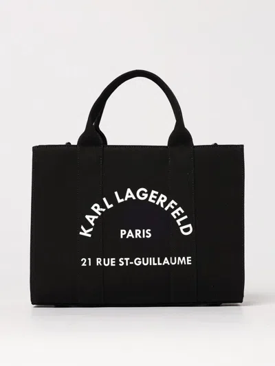 Karl Lagerfeld Tote Bag  Woman Color Black In Black