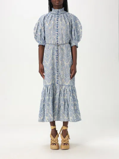 Zimmermann Midi Dress "wylie" In Blue