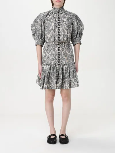 Zimmermann Wylie Lantern Mini Dress In Black