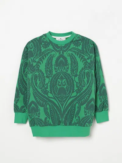 Etro Paisley-print Sweatshirt In Grün