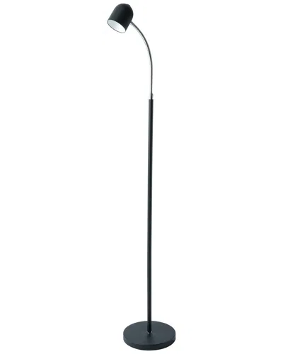Dainolite 5w Floor Lamp, Satin Black Finish