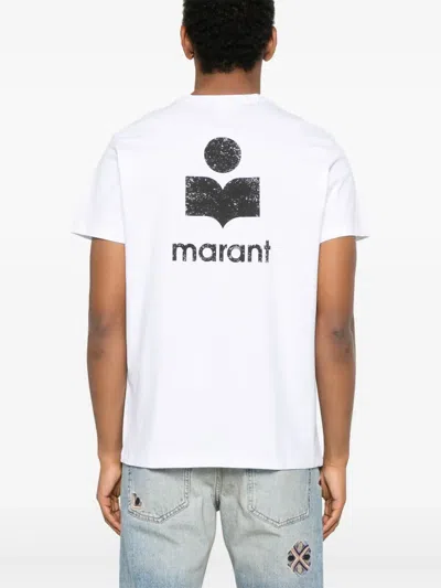 Isabel Marant Crewneck Short Sleeve T-shirt Machine Washable In White