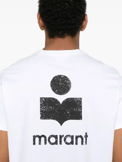 Isabel Marant Crewneck Short Sleeve T-shirt Machine Washable In White