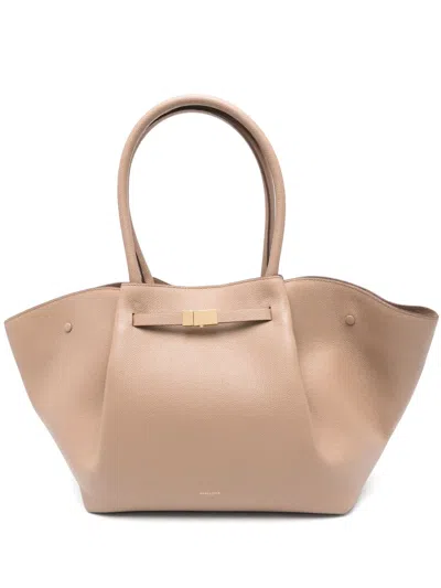 Demellier Large New York Tote Bag In Neutrals