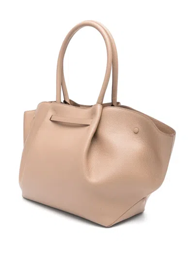 Demellier Large New York Tote Bag In Neutrals
