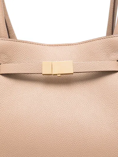 Demellier Large New York Tote Bag In Neutrals