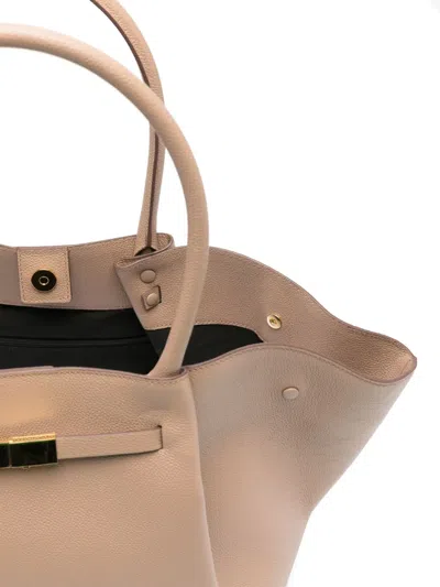 Demellier Large New York Tote Bag In Neutrals