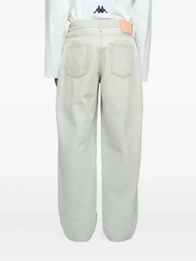 Acne Studios Kappa Straight-leg Webbing-trimmed Jeans In Blue
