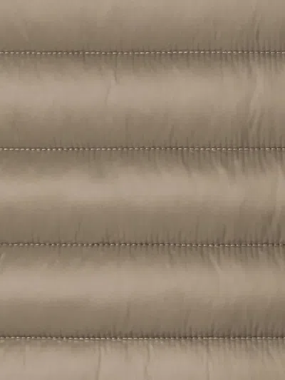 Save The Duck Lightweight Puffer Coat With Sleek Design And Modern Fit In Brown