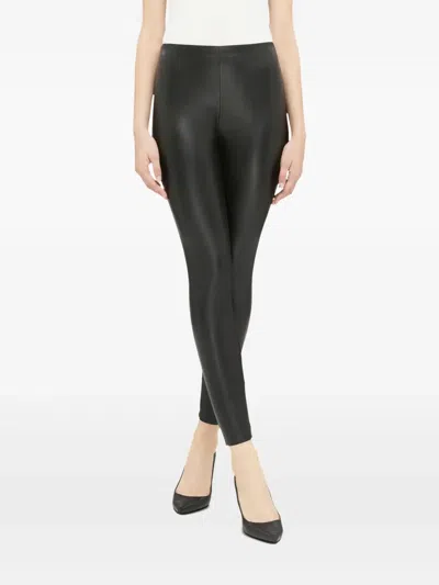 Wolford Estella Faux Leather Leggings In Black