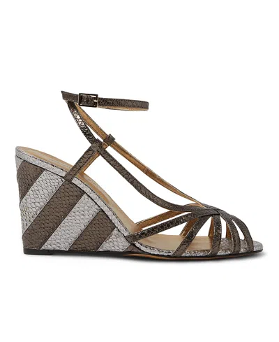 La Doublej The Weekend Wedge Sandals In Solid Anthracite