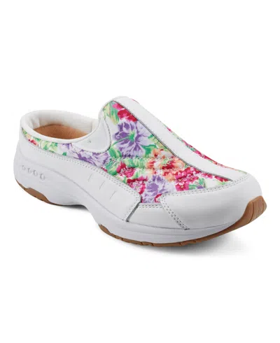 Easy Spirit Traveltime Slip-on Sneaker In White,pink Floral