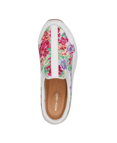 Easy Spirit Traveltime Slip-on Sneaker In White,pink Floral