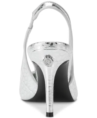 Karl Lagerfeld Women's Rosalyn Slingback Pumps In Silver