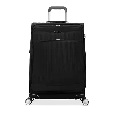 Samsonite Silhouette 18 Softside Global Carry On Spinner Suitcase In Black