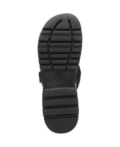 Ryka Rykä Brilliant Slide Sandal In Black Mesh Fabric