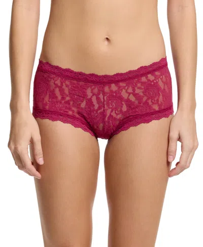 Hanky Panky Signature Lace® Boyshort In Merlot Red
