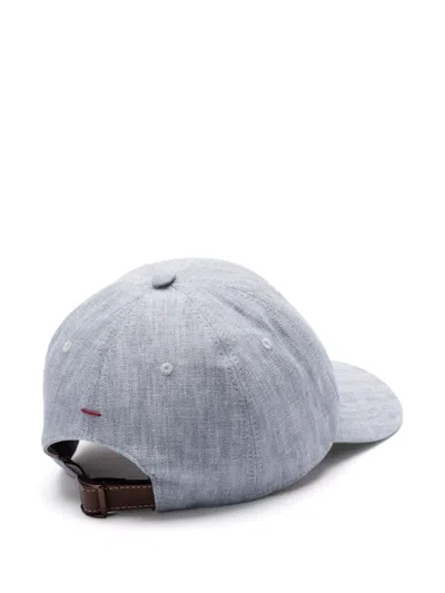 Brunello Cucinelli Cap In Gray