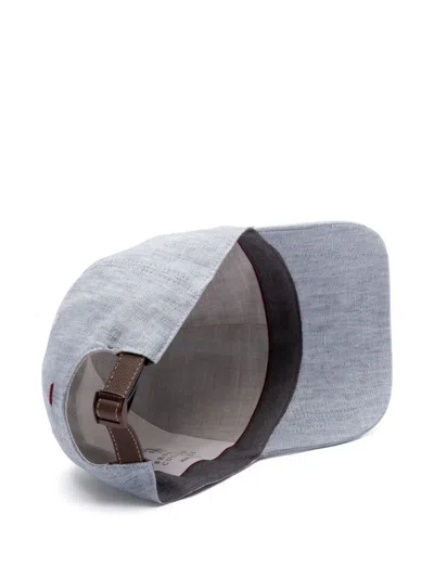 Brunello Cucinelli Cap In Gray