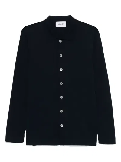 D4.0 Fine-knit Shirt In Blue