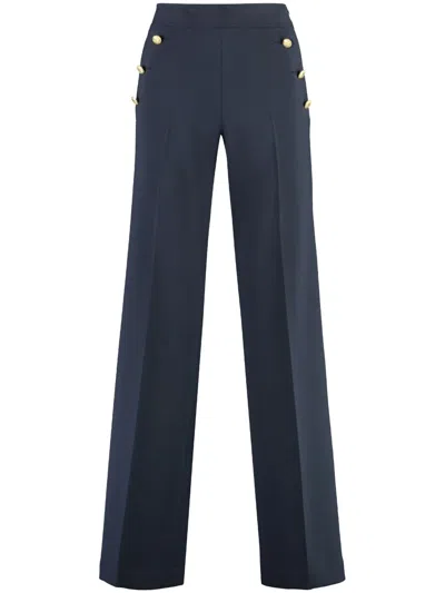 Pt01 Tory Burch Taylor Wide Leg Pants In Blue