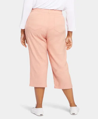 Macy's Plus Size Linen-blend Stretch Utility Pants In Soulmate