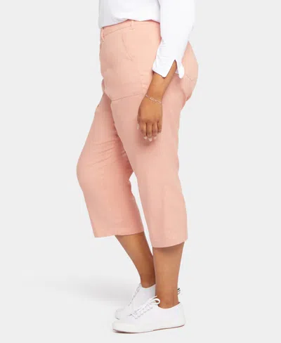 Macy's Plus Size Linen-blend Stretch Utility Pants In Soulmate