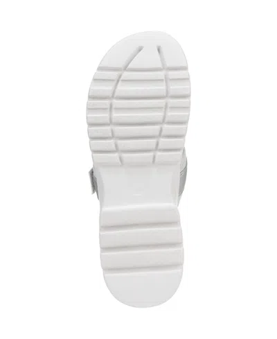Ryka Rykä Brilliant Slide Sandal In Oyster Grey Mesh Fabric