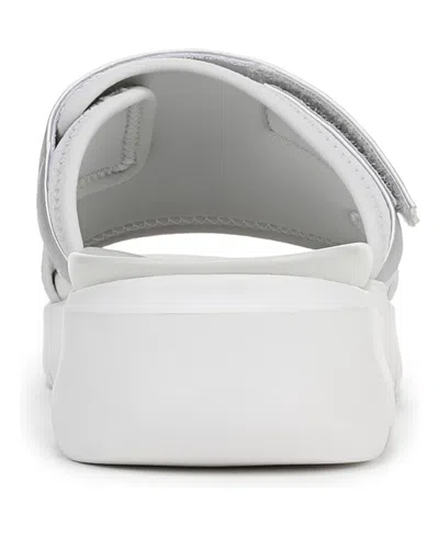 Ryka Rykä Brilliant Slide Sandal In Oyster Grey Mesh Fabric