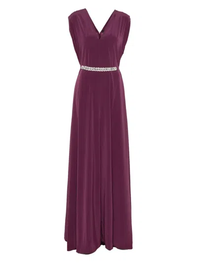 Stephane Rolland Crystal-embellished Gown In Purple