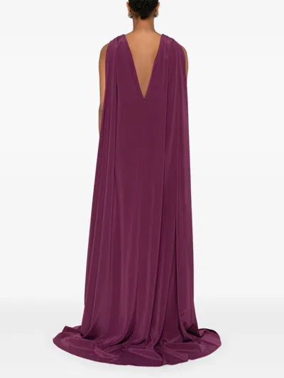 Stephane Rolland Crystal-embellished Gown In Purple