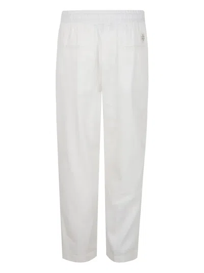 Jacob Cohen Low Fit Carrot Daniel Denim Trousers In White