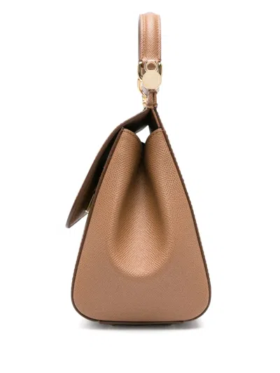 Dolce & Gabbana Sicily Tote Bag In Brown