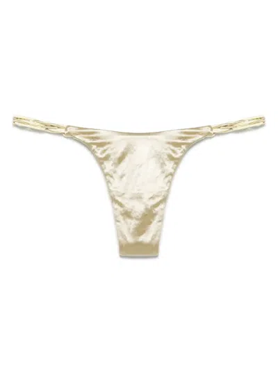 Isa Boulder Dash Bikini Bottoms In Gold