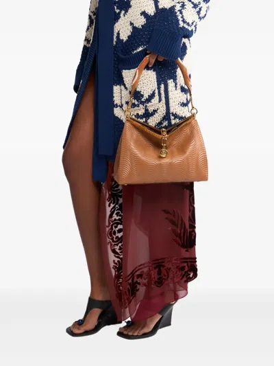 Etro Medium Vela Shoulder Bag In Brown