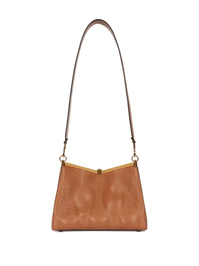 Etro Medium Vela Shoulder Bag In Brown