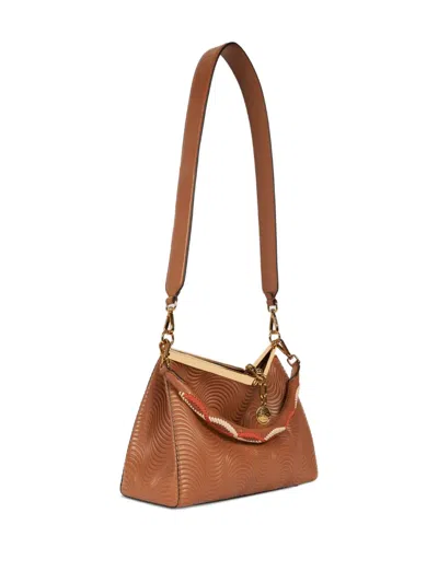 Etro Medium Vela Shoulder Bag In Brown