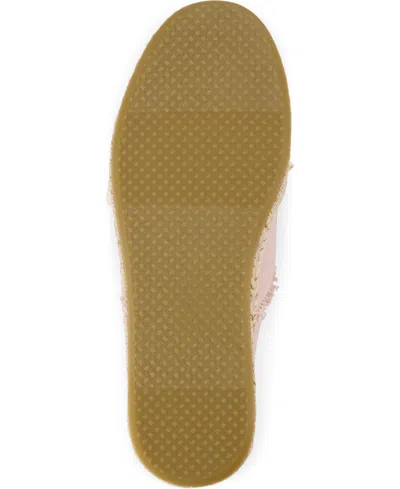 Toms Women's Carolina Lace-up Espadrille Sneakers In Pale Rose Beachside Woven,fray