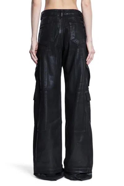 Rick Owens Drkshdw Hollywood Double Cargo Jeans In Black