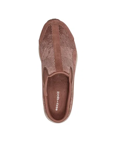 Easy Spirit Women's Traveltime Slip-on Mule Walking Sneakers In Dark Taupe