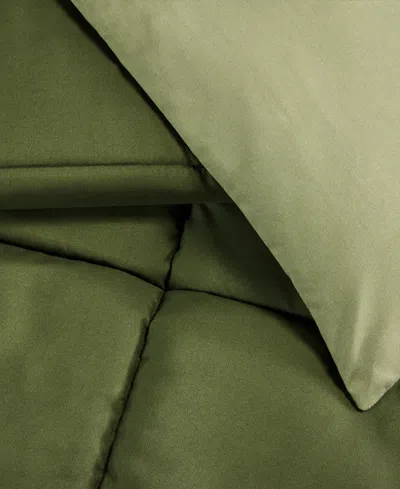 Arch Studio Microfiber Down Alternative Comforter, King, Exclusively At Macy's In Olive