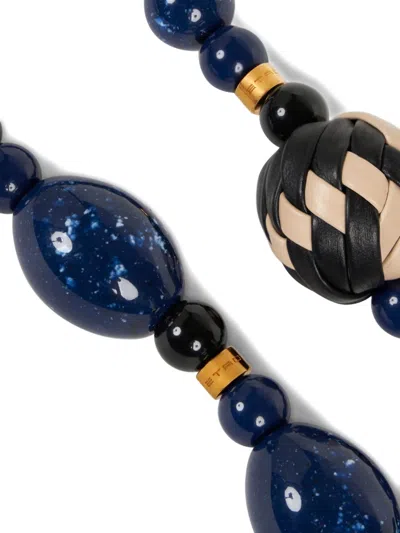 Etro Marble-embellished Handle In Blue