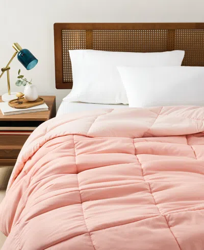 Arch Studio Microfiber Down Alternative Comforter, King, Exclusively At Macy's In Pink