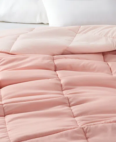 Arch Studio Microfiber Down Alternative Comforter, King, Exclusively At Macy's In Pink