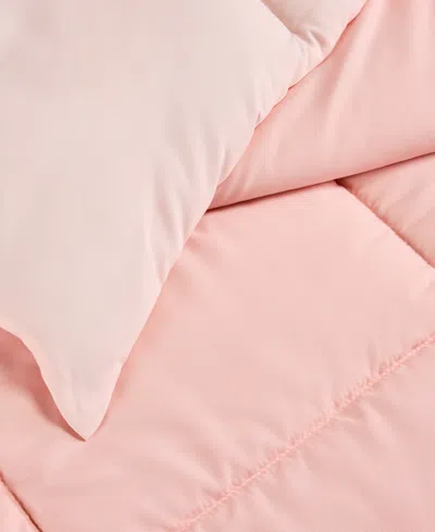Arch Studio Microfiber Down Alternative Comforter, King, Exclusively At Macy's In Pink