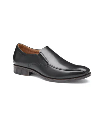 Johnston & Murphy Men's Reeve Run Off Slip On Dress Shoe In Black Full Grain