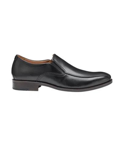 Johnston & Murphy Men's Reeve Run Off Slip On Dress Shoe In Black Full Grain