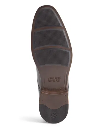 Johnston & Murphy Men's Reeve Run Off Slip On Dress Shoe In Black Full Grain