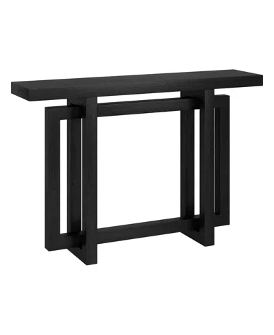 Hudson & Canal 44" Breslow Wide Rectangular Console Table In Black Grain